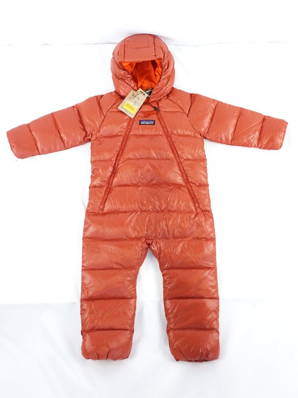Patagonia Infant Hi-Loft Down Sweater Bunting In Amanita Red Size 6-12M (NWT)
